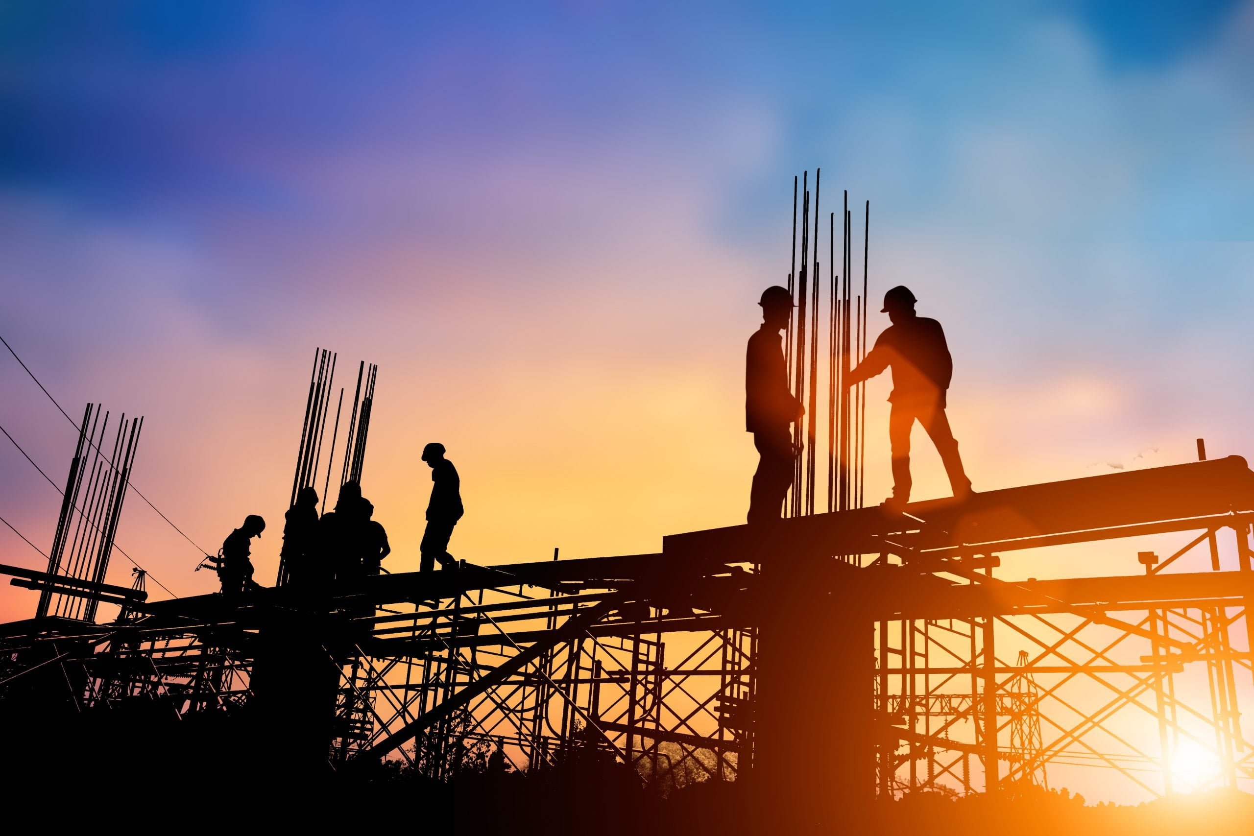 Silhouette,Engineer,Standing,Orders,For,Construction,Crews,To,Work,On Silhouette,Engineer,Standing,Orders,For,Construction,Crews,To,Work,On